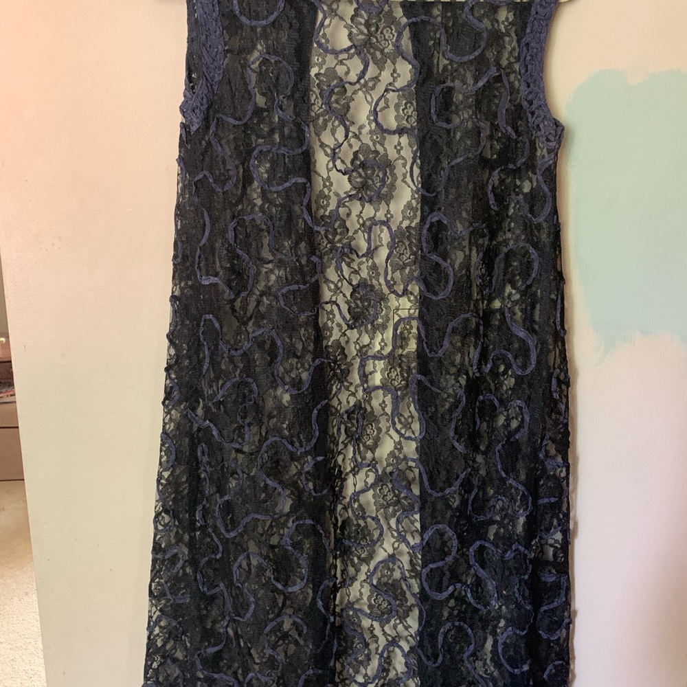 LuLaRoe Navy & Black duster vest